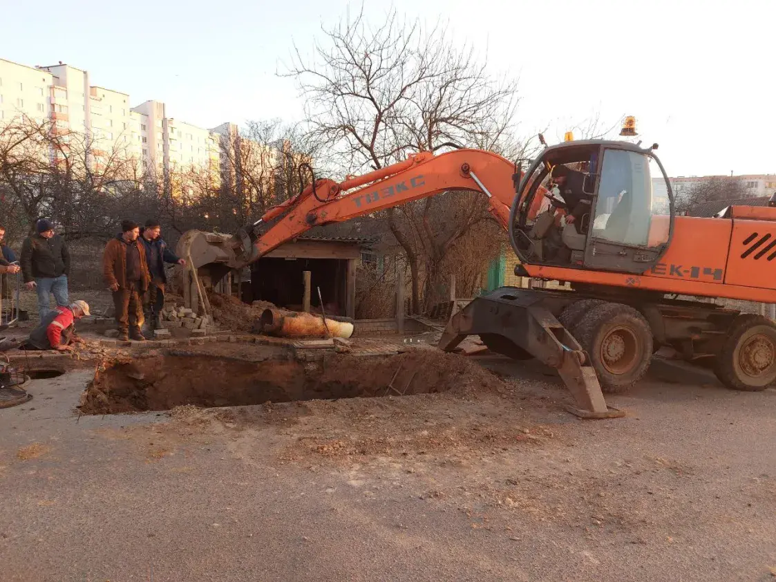 Наступствы аварыі ў Дзяржынску ліквідавалі толькі ўначы