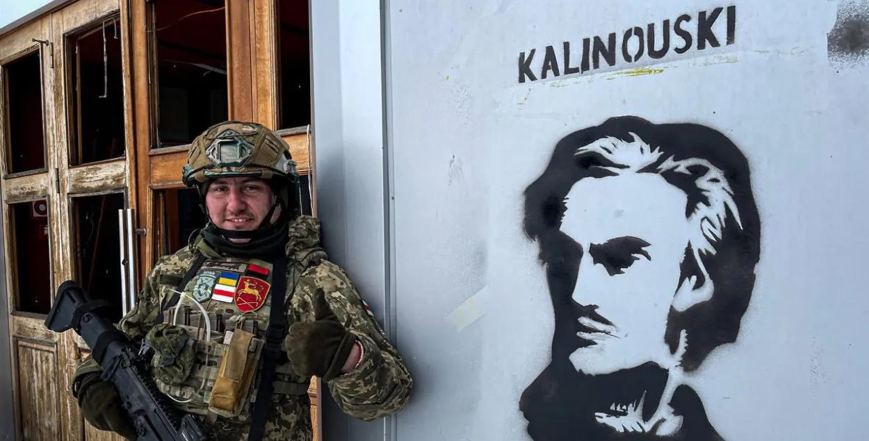 Беларускі добраахвотнік у Бахмуце / t.me/belwarriors/
