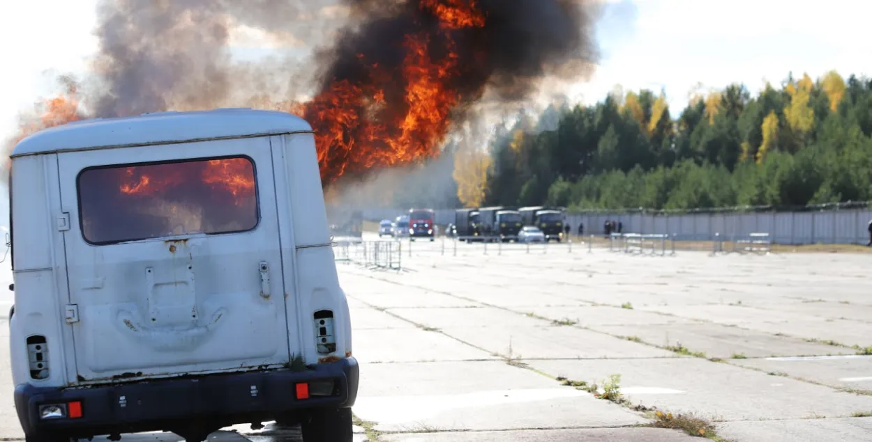 Падчас вучэнняў / t.me/police_minsk
