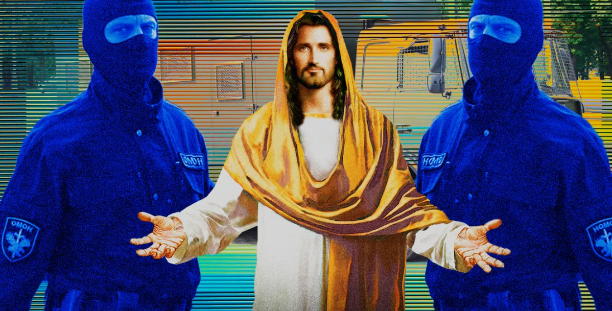 There is "nothing sacred" for the Belarusian regime / collage by Ulad Rubanau, Euroradio