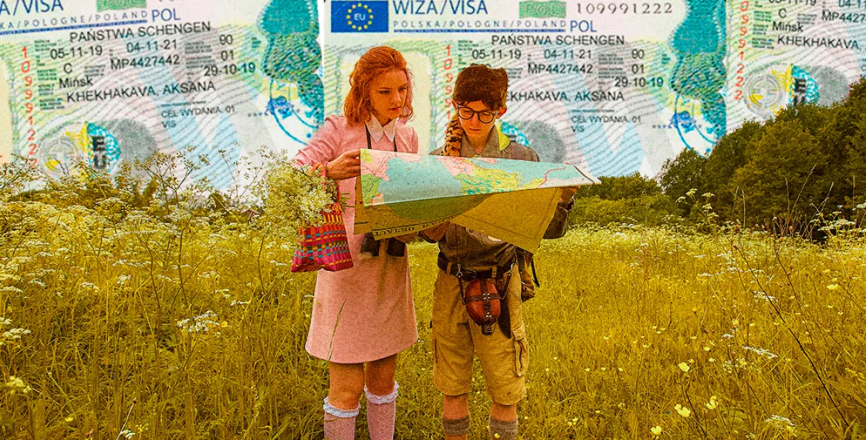 Як запісацца на візу? / калаж Улада Рубанава, Еўрарадыё
