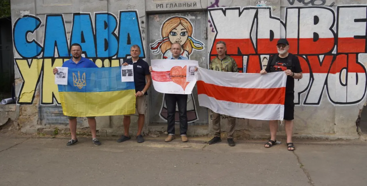 Акция в поддержку белорусских политзаключенных. Одесса, 2023 год / t.me/adesa_bel/
