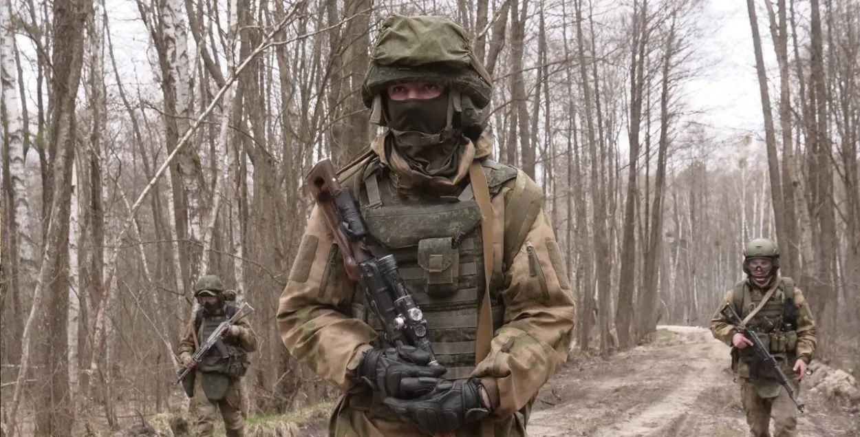 Military in the forests of Belarus / t.me/modmilby/
