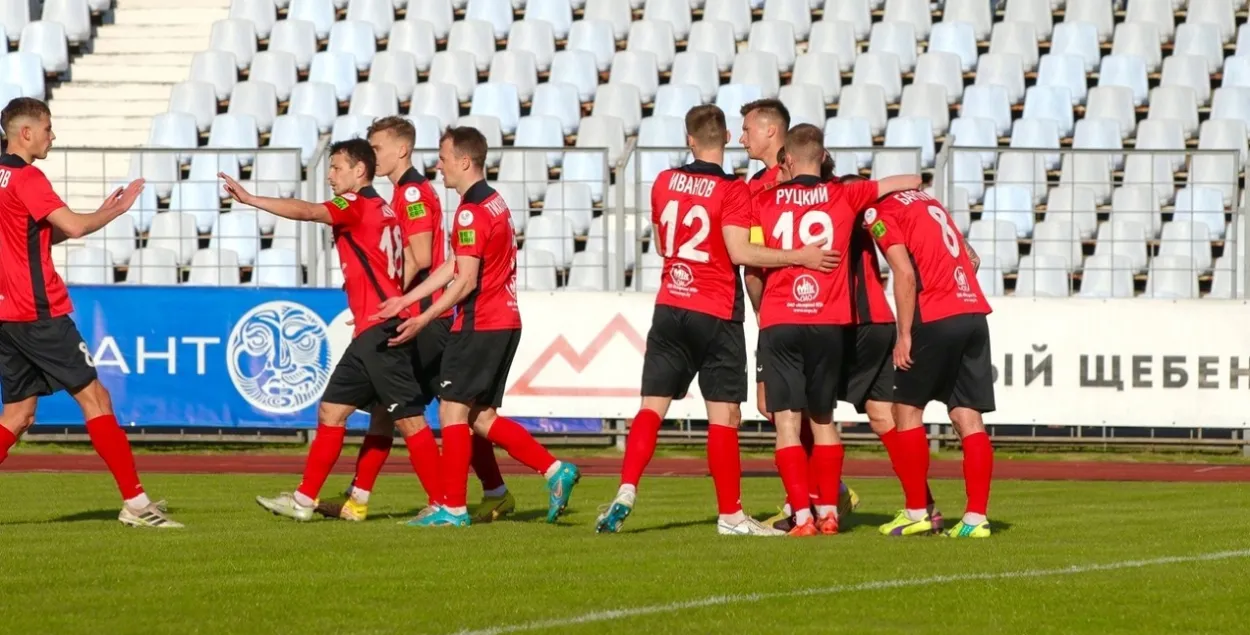 Футбалісты "Славіі" / Ілюстрацыйнае фота vk.com/fcslaviaby
