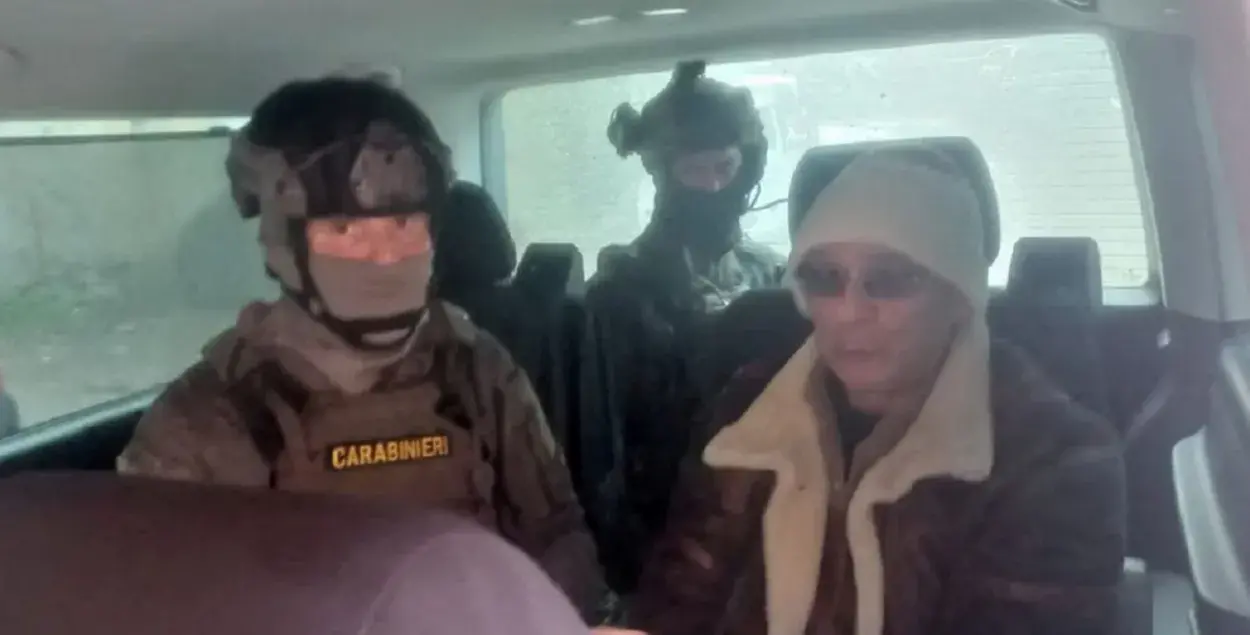 Матэа Месіна Дэнара пасля затрымання / Carabinieri/Handout via REUTERS
