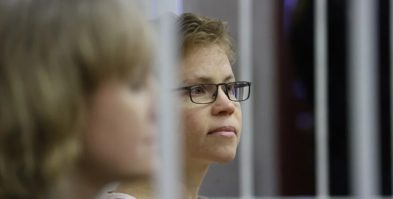 Людміла Чэкіна і Марына Золатава ў судзе, 9 студзеня 2023-га / БЕЛТА
