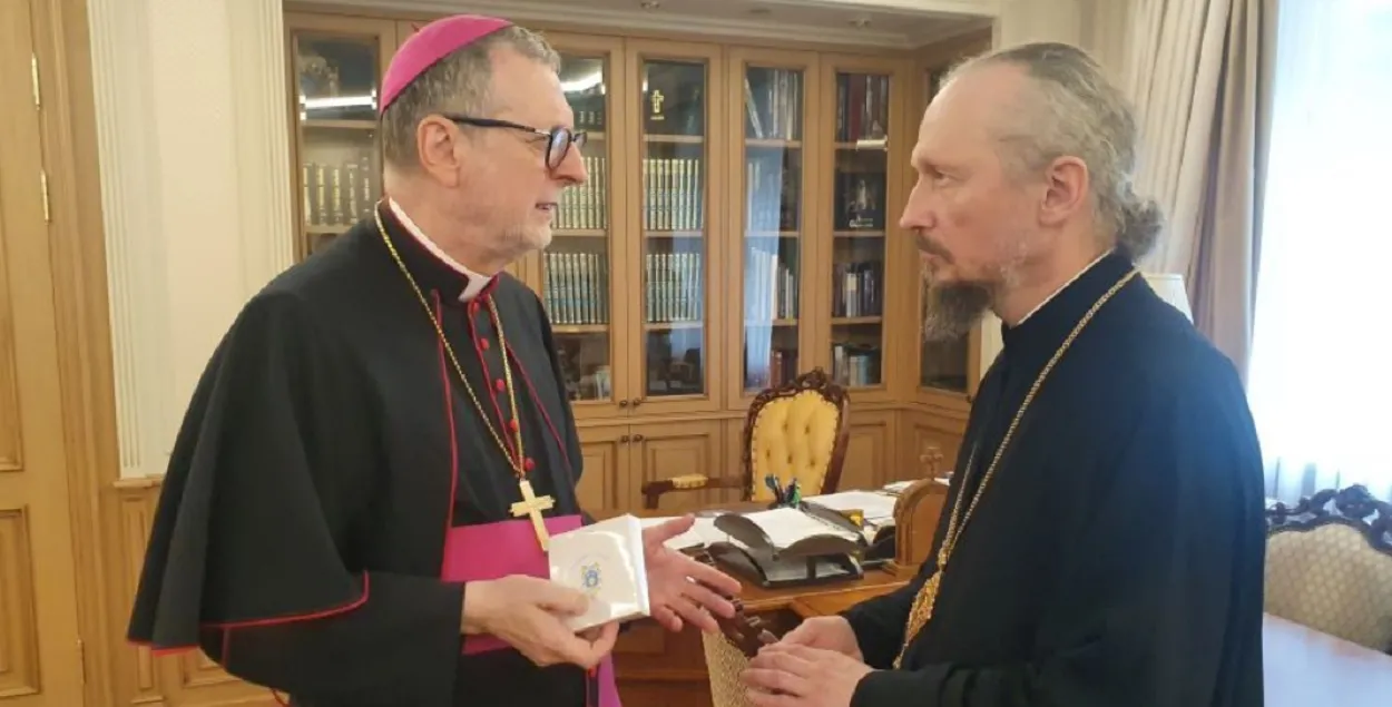 Арцыбіскуп Гуджэроцці і мітрапаліт Веніямін / catholic.by
