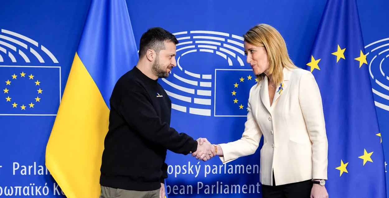 Владимир Зеленский и Роберта Метсола / https://twitter.com/RobertaMetsola
