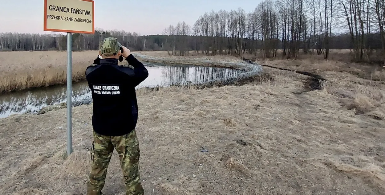На польска-беларускай мяжы / https://twitter.com/Straz_Graniczna/

