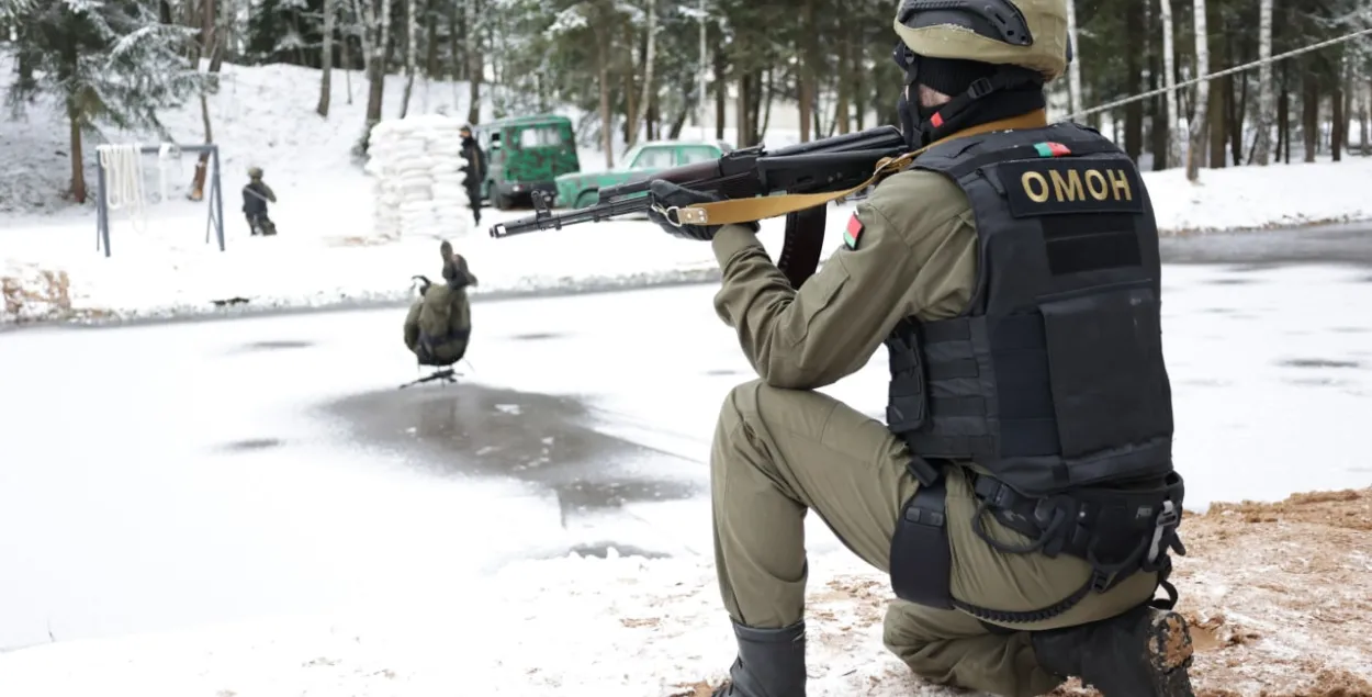 Мінскія амапаўцы на трэніроўцы / t.me/police_minsk
