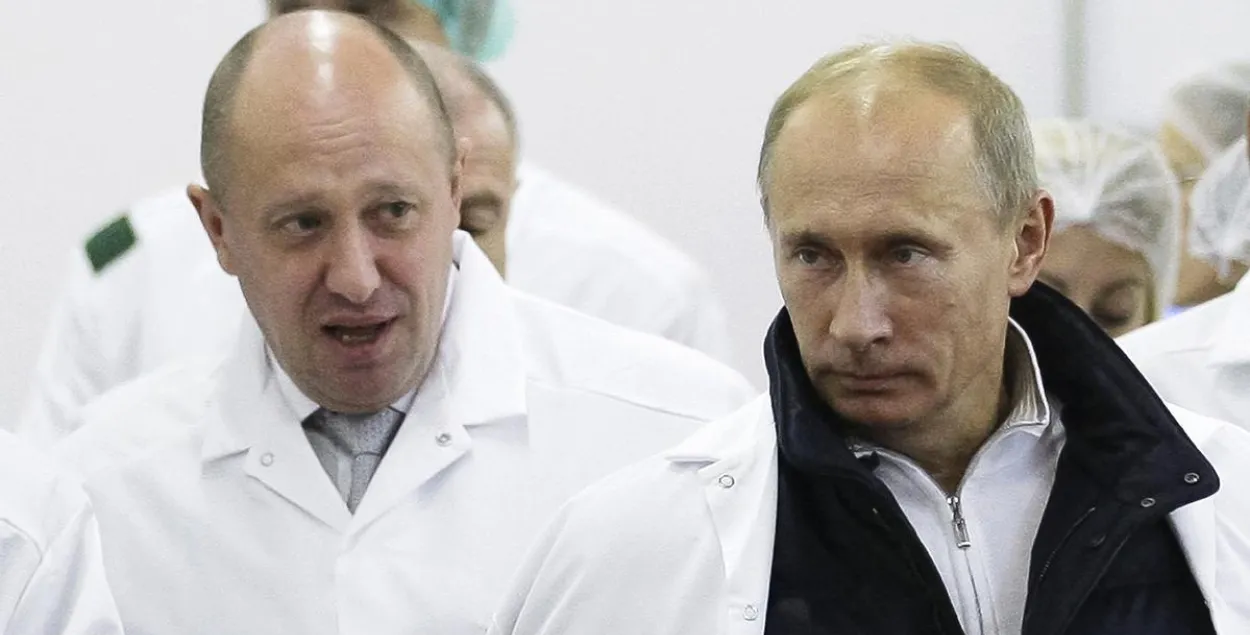 Яўген Прыгожын (злева) і Уладзімір Пуцін / DW
