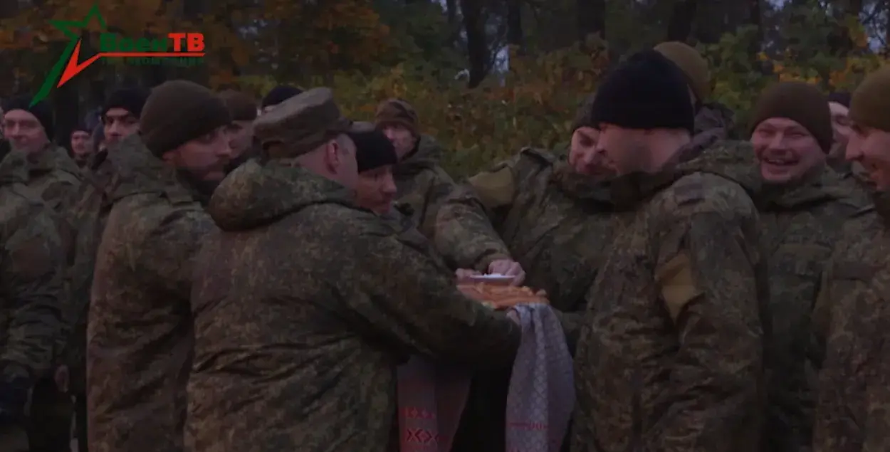 Расійскія вайскоўцы прыбылі ў Беларусь / скрыншот з "ВоенТВ"
