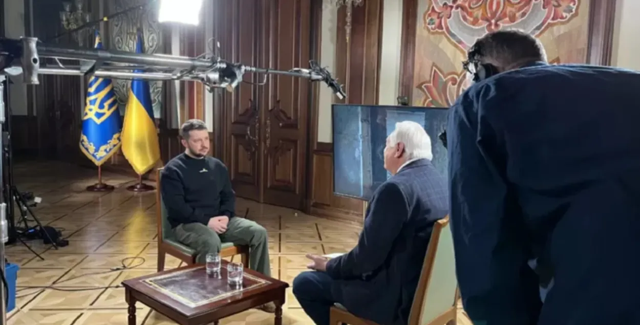 Владимир Зеленский во время интервью / bbc.com

