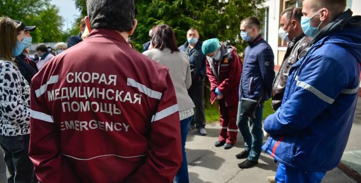 У Бабруйску медыкі сарвалі здымкі БТ пра даплаты за працу з COVID-19 (відэа)