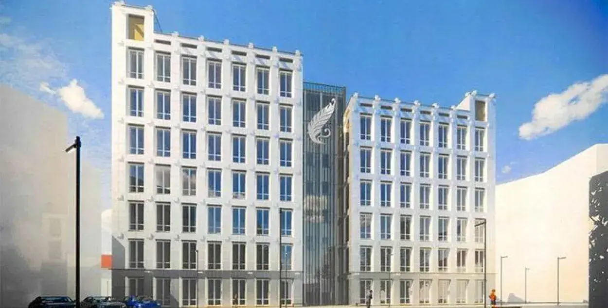 Новы корпус БДУ размесцяць паміж будынкам метрапалітэна і хімфакам БДУ / "Белдзяржпраект"