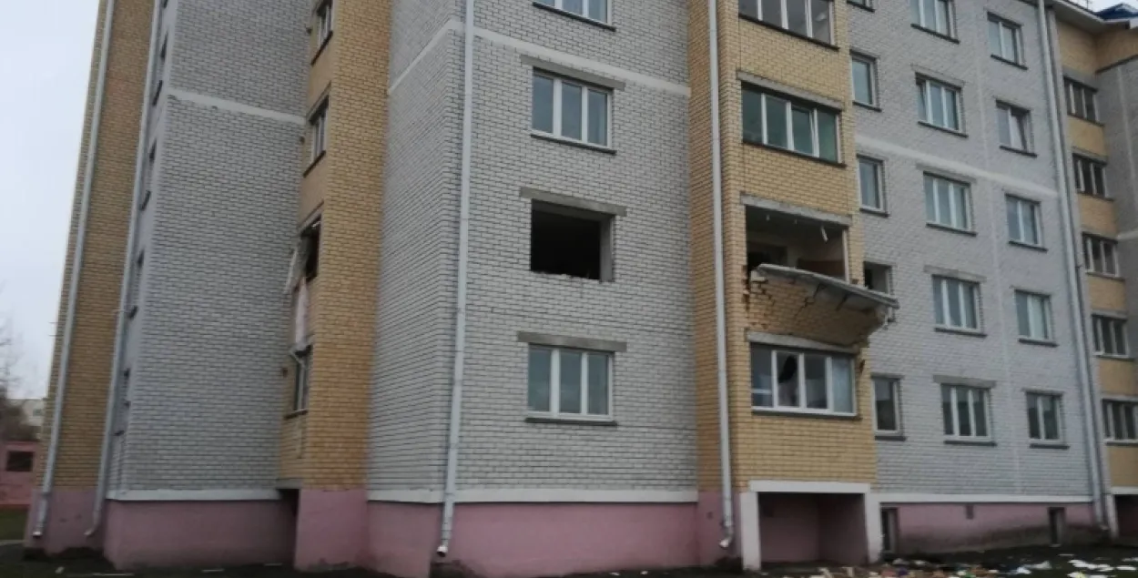 Пры выбуху ў шматкватэрным доме ў Драгічыне чатыры чалавекі трапілі ў лякарню