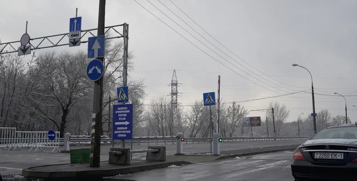 Пусты памежны пераход "Брэст" &mdash; былы "Варшаўскі мост" &mdash; на пачатку снежня 2020-га года / Еўрарадыё
