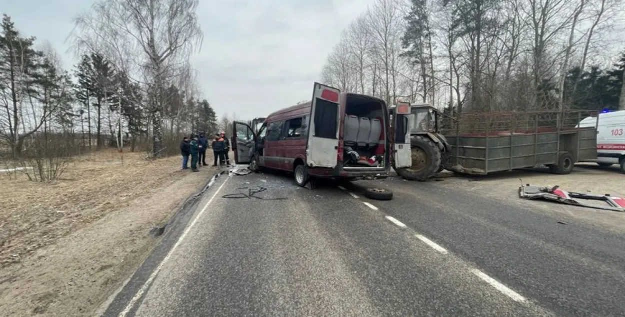 Аварыя пад Бабруйскам / УУС Магілёўскага аблвыканкама
