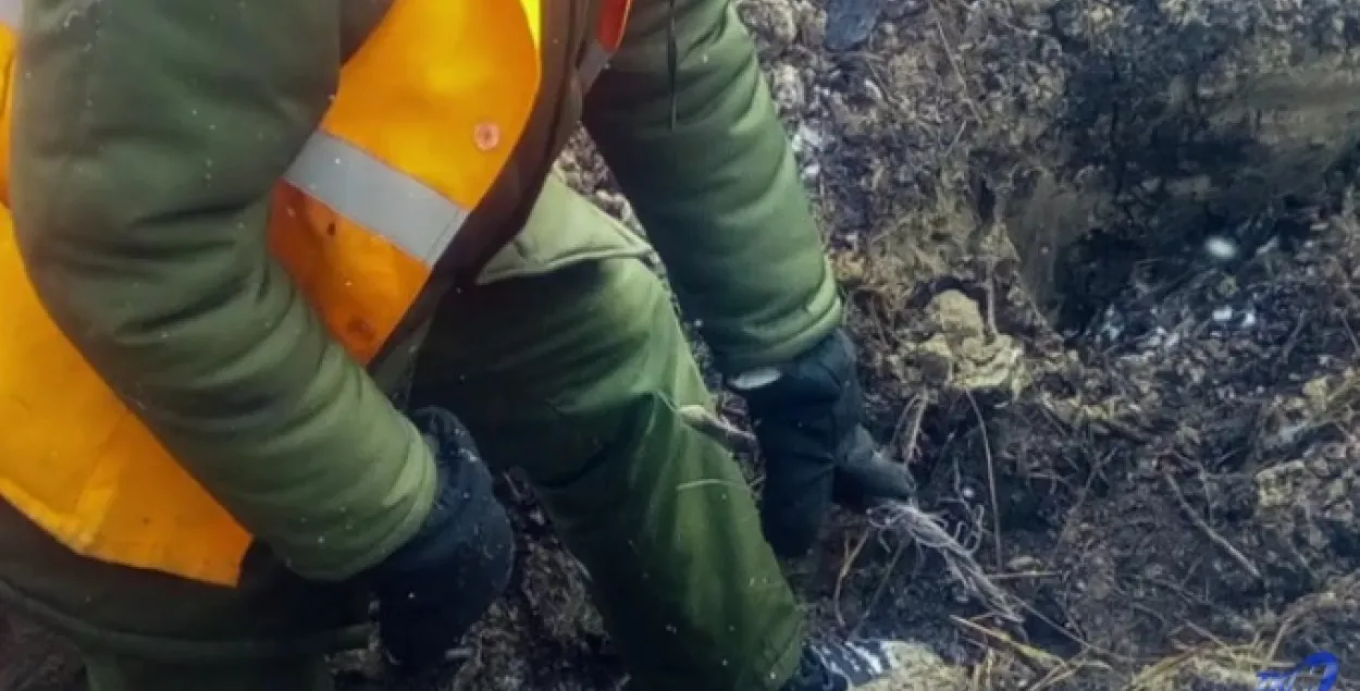 Скриншот с видео телеканала "Мозырь"