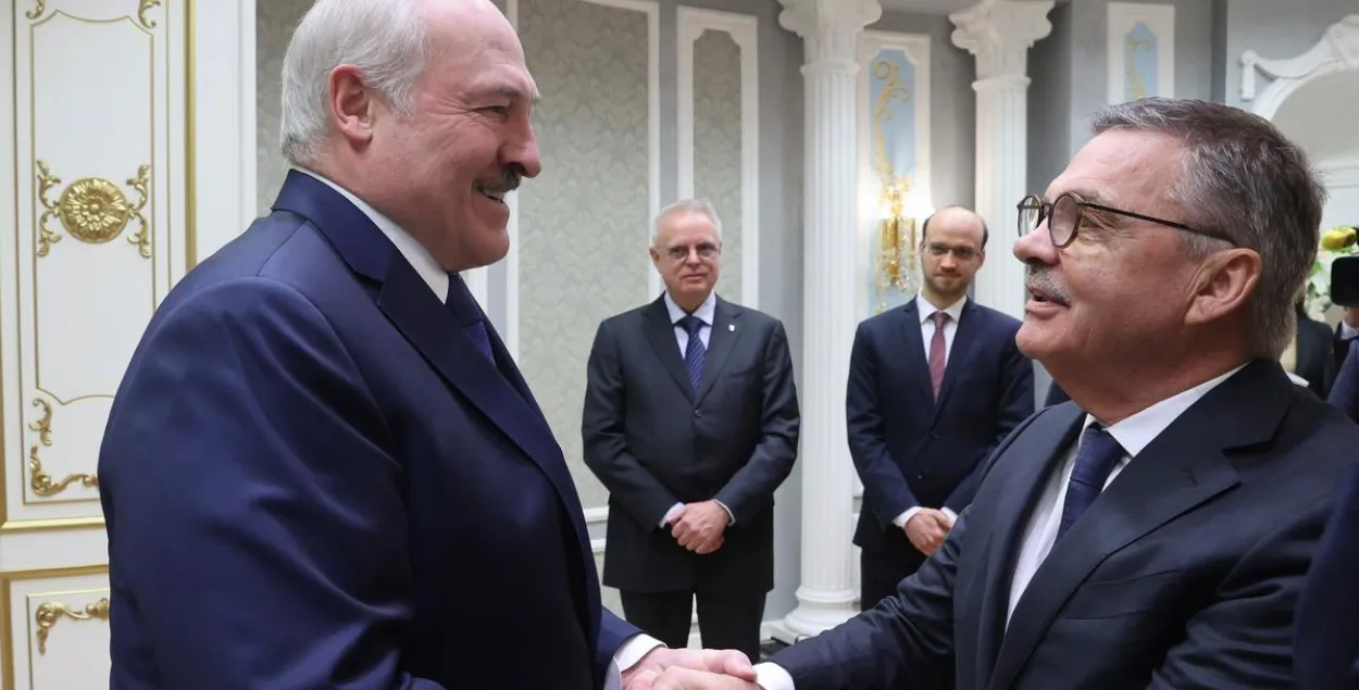Александр Лукашенко и Рене Фазель / БЕЛТА
