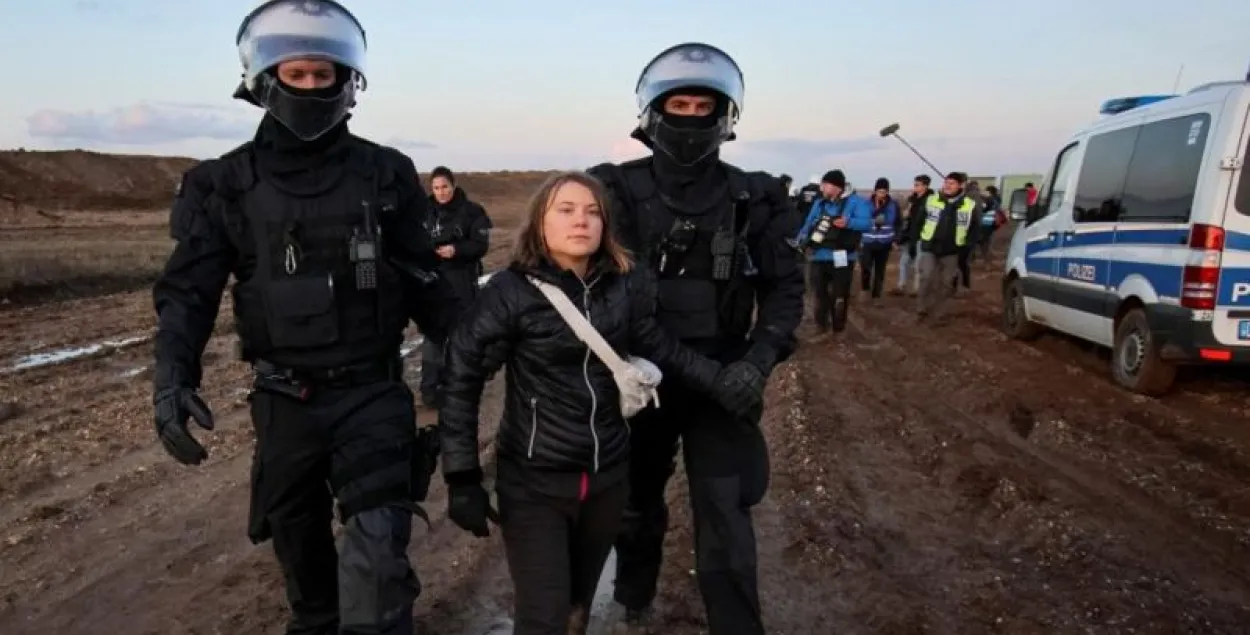 Затрыманне Грэты Тунберг / Reuters
