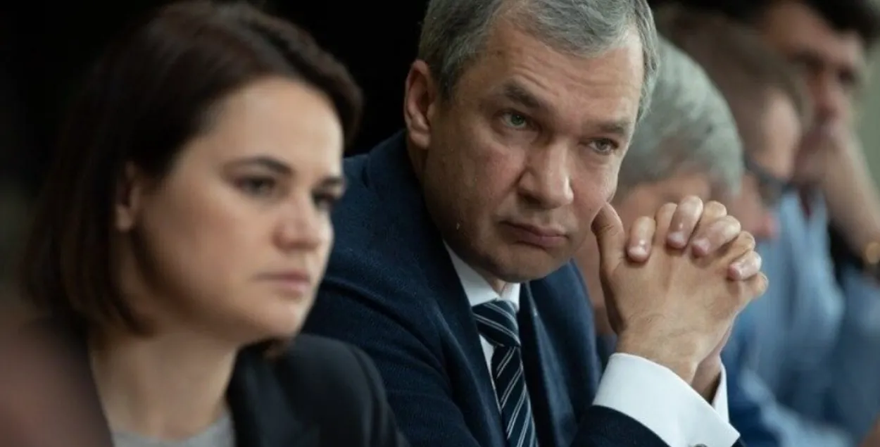 Святлана Ціханоўская і Павел Латушка
