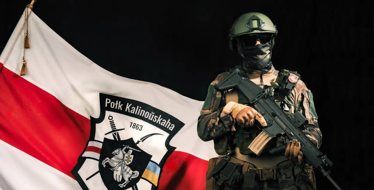 Белорусский полк имени Калиновского противостоит вместе с ВСУ российской агрессии в Украине / @belwarriors
