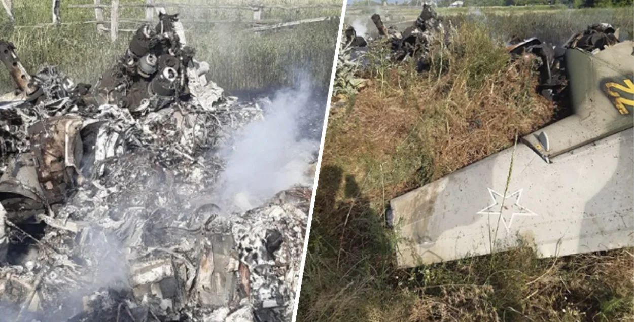 Збіты вагнераўцамі самалёт расійскіх ВКС
