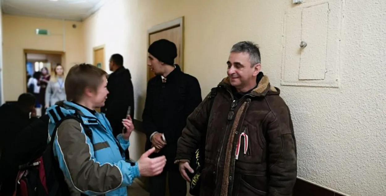 Leanid Kulakou (right) in court on 27 December 2019&nbsp;/ spring96.org