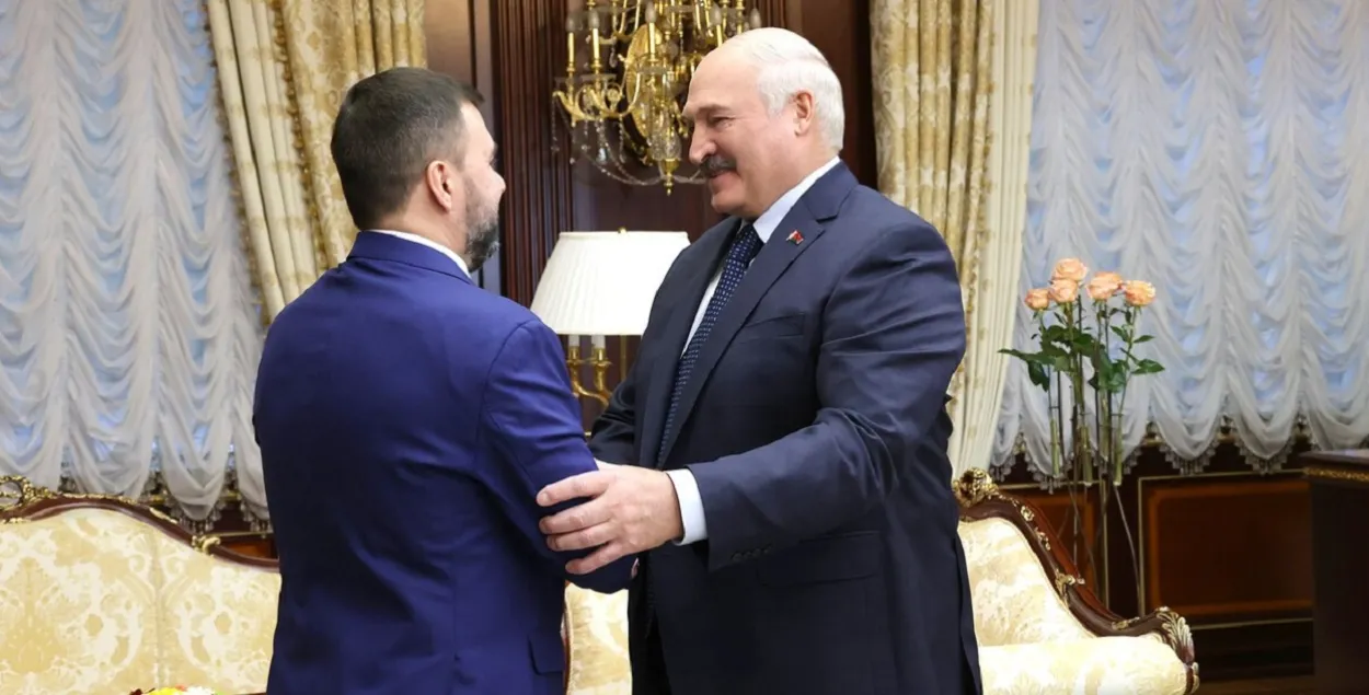 Сустрэча Дзяніса Пушыліна і Аляксандра Лукашэнкі /&nbsp;president.gov.by
