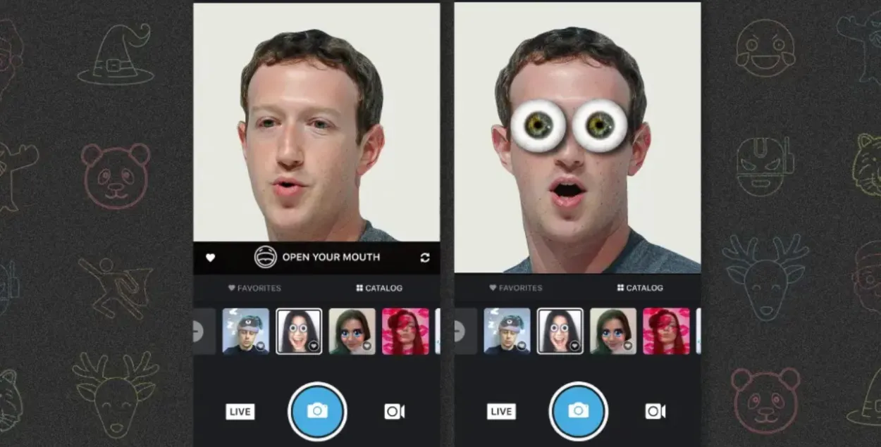 Facebook закрывает белорусское приложение MSQRD