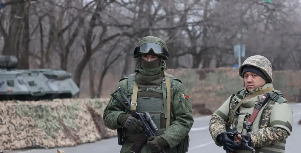 Беларускія вайскоўцы ўжо не правяраюць аўтамабілі на блокпасце ў Казахстане