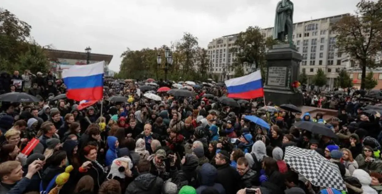 Акция в Москве. Фото: REUTERS