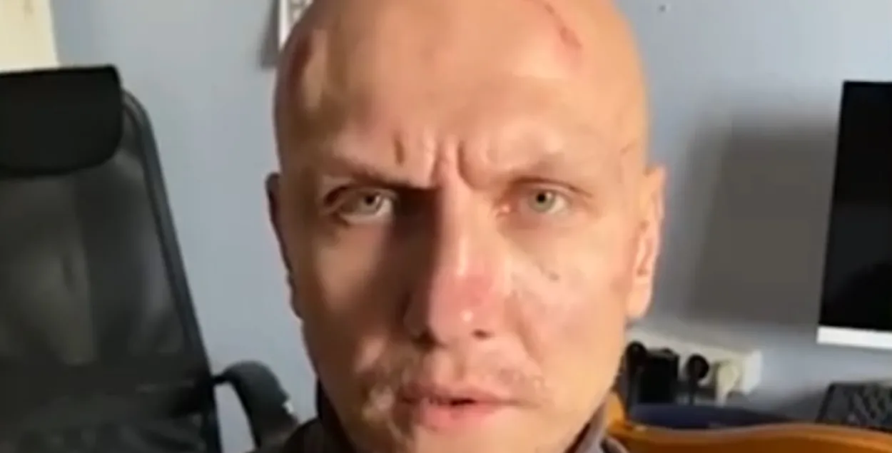Павел Алексеевич ("Паштет") после задержания / Скриншот с видео МВД​