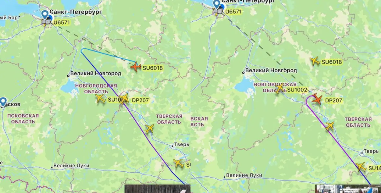 Некалькі гадзін аэрапорт Пулкава не прымаў і не выпускаў самалёты / flightrаdar / @bazabazon
