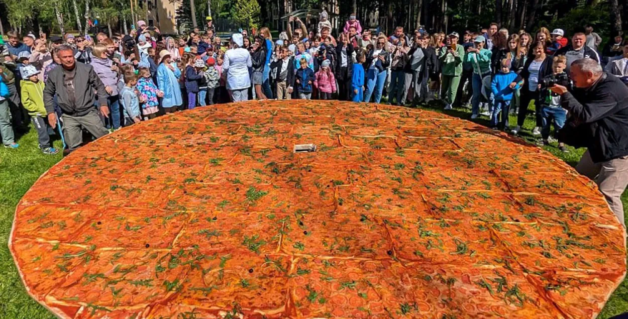 В диаметре пицца получилась пять метров /&nbsp;newgrodno.by

