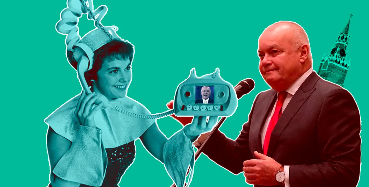 Belarus on the agenda of Russian propaganda / collage by Euroradio