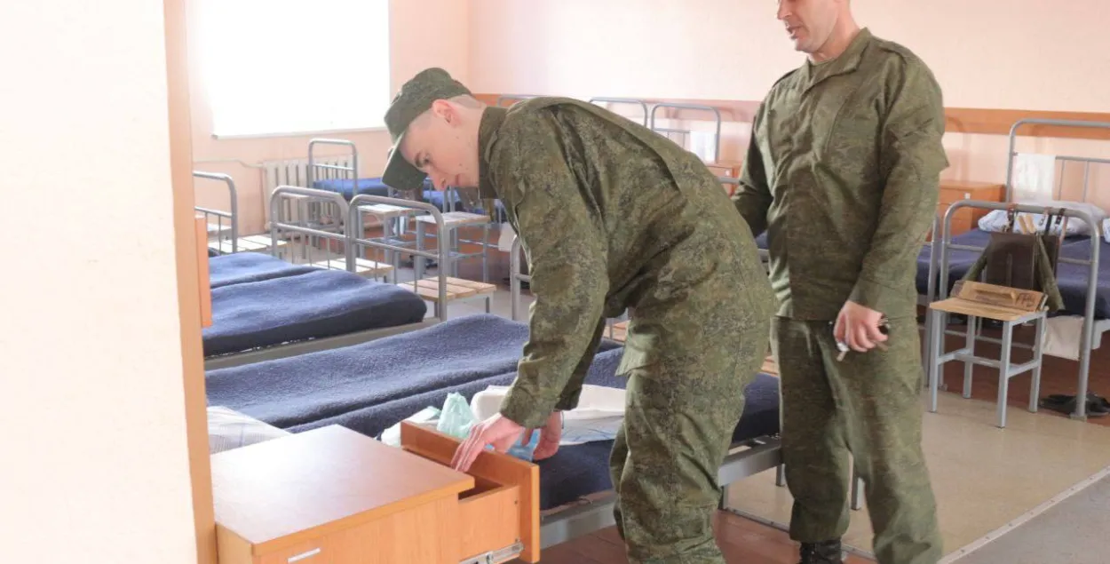 Навабранец у беларускім войску / t.me/modmilby
