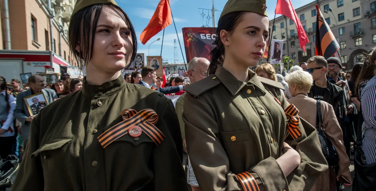 "Бессмертный полк" в Минске в 2018 году / Еврорадио​