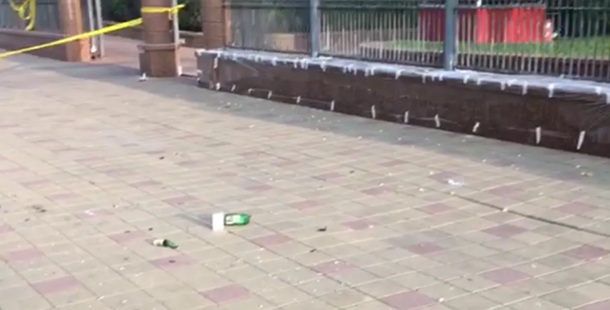 Здарэнне каля Генпракуратуры, там выставілі ачапленне