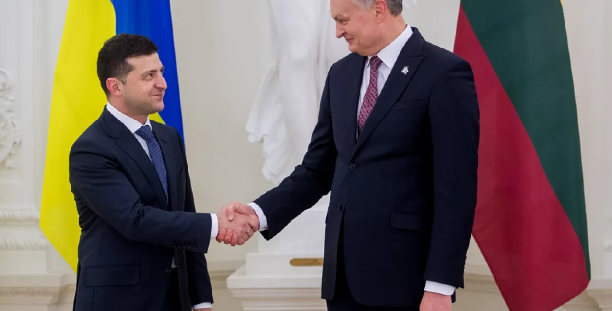 Vladimir Zelenski and Gitanas Nausėda / delfi.lt