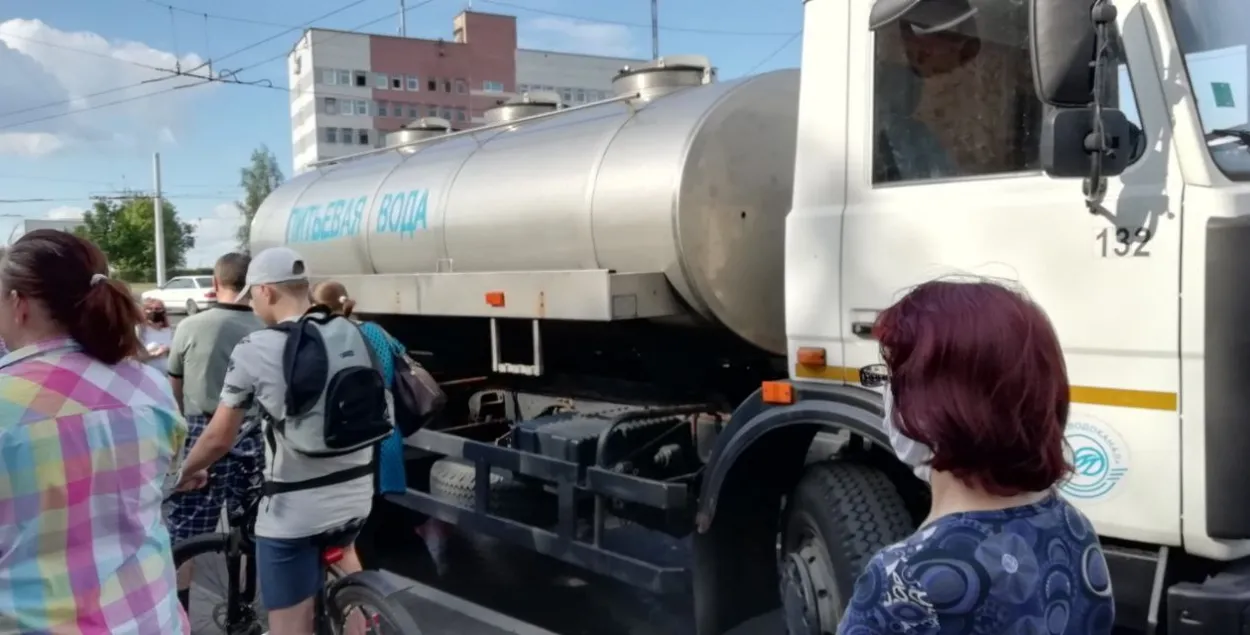 Перабоі з пітной вадой у Мінску
