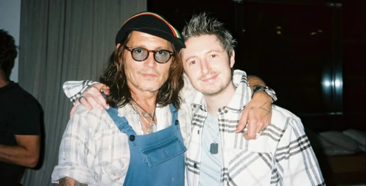 Johnny Depp and Ryan McParland / Instagram account of Ryan McParland