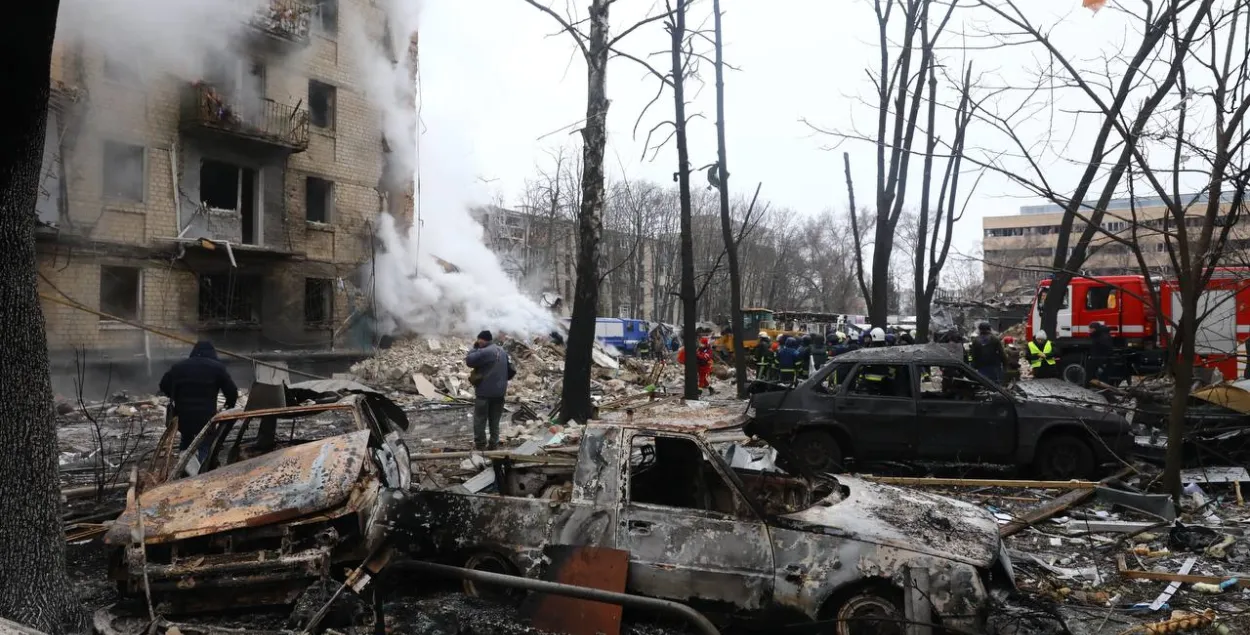 Пасля расійскага абстрэлу
