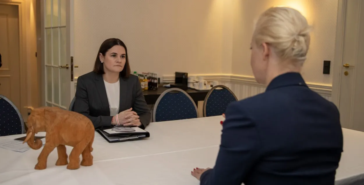 Святлана Ціханоўская і Юлія Навальная

