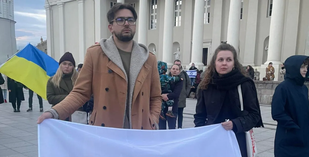 Беларусы на акцыі ў Вільні, ілюстрацыйнае фота
