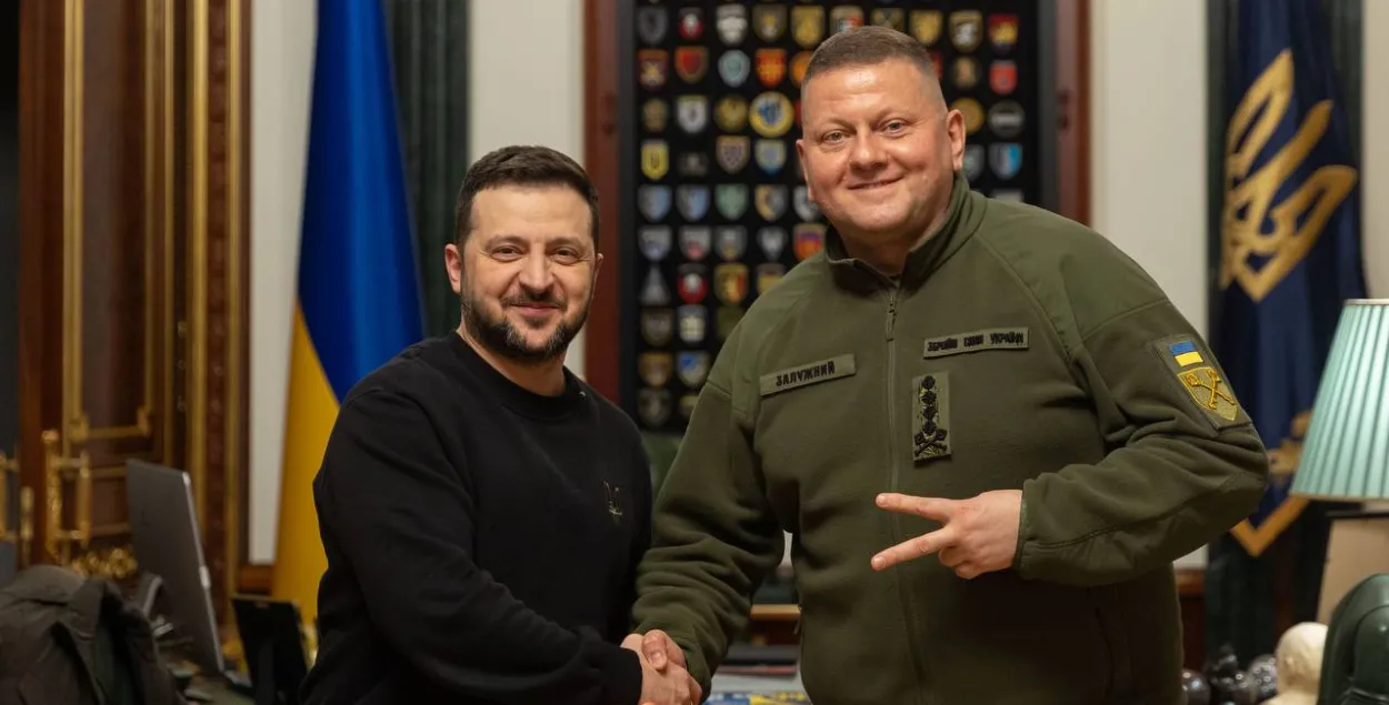Уладзімір Зяленскі і Валерый Залужны
