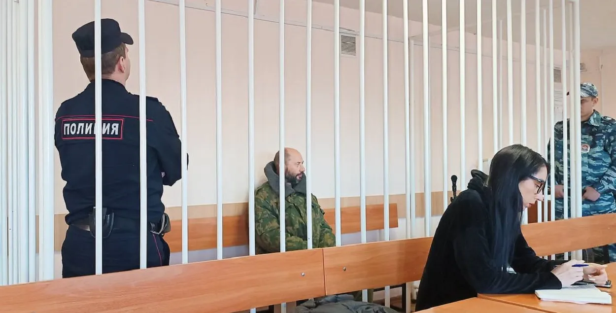 Сяргей Ерамееў у судзе ў Омску, снежань 2023 года
