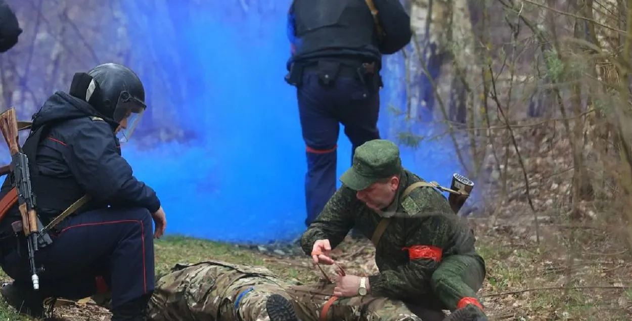 Милиция и тероборона "воюют" с "диверсантами"
