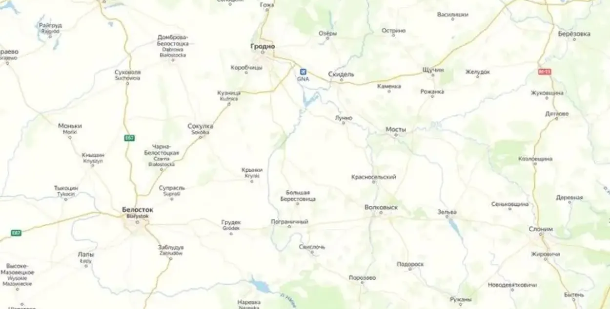 Так выглядит из-за границы обновленная карта Яндекса
